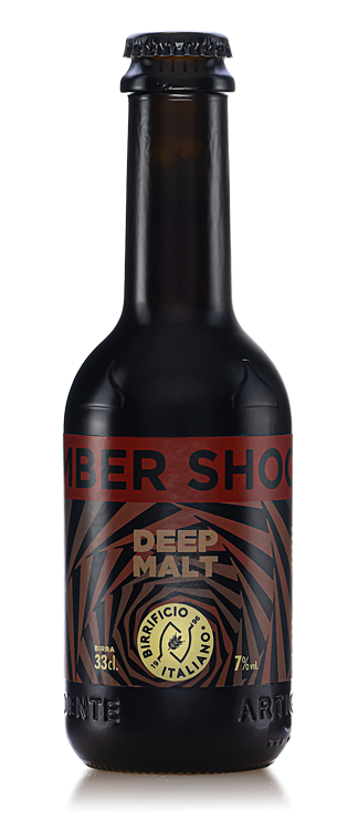 Amber Shock beer bottle front