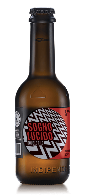 Bottiglia birra Sogno Lucido fronte
