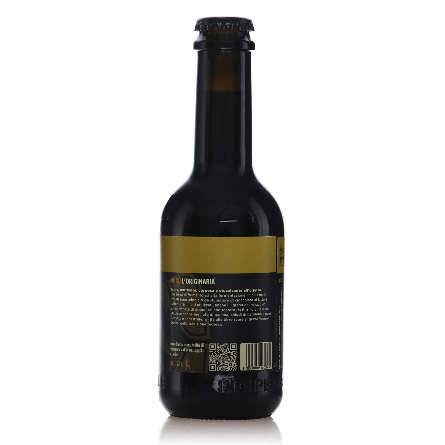 Birra artigianale VÙDÙ bottiglia 33 cl Birrificio Italiano retro