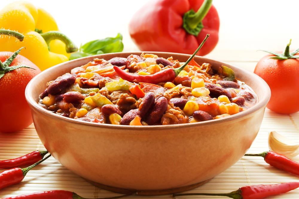 Bibock and legume soup