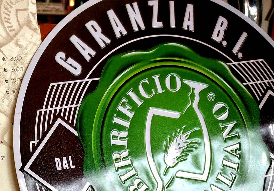 Targa Garanzia BI Birrificio Italiano